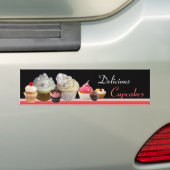 DELICIEUZE KAPITEIN BIRTHDAY PARTIJ, rood roze zwa Bumpersticker (Op auto)