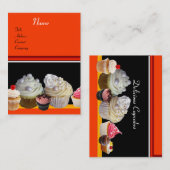 DELICIEUZE KOPEN DESERT SHOP, Oranje geel Visitekaartje (Voorkant / Achterkant)