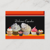 DELICIEUZE KOPEN DESERT SHOP, Oranje geel Visitekaartje (Achterkant)