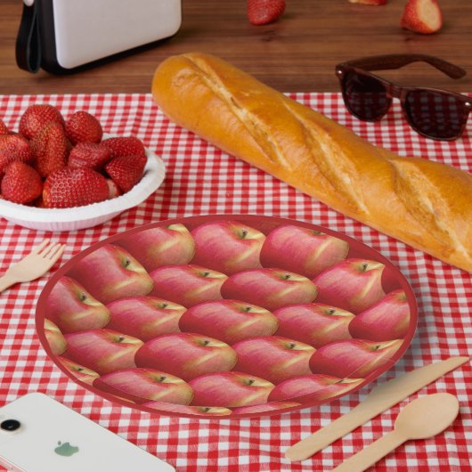 DELICIEUZE RODE APPEL PAPIEREN BORDJE (Picknick)