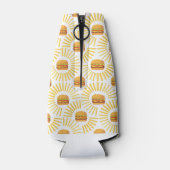 Delicioso hamburguer com batatas fritas flesjeskoeler (Achterkant)