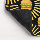 Delicioso hamburguer com batatas fritas muismat (Hoek)