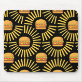 Delicioso hamburguer com batatas fritas muismat (Voorkant)