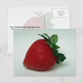 Delicious aardbei briefkaart (Voorkant / Achterkant)