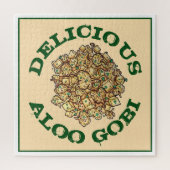 Delicious Aloo Gobi Indian Food Cauliflower Curry Legpuzzel (Verticaal)