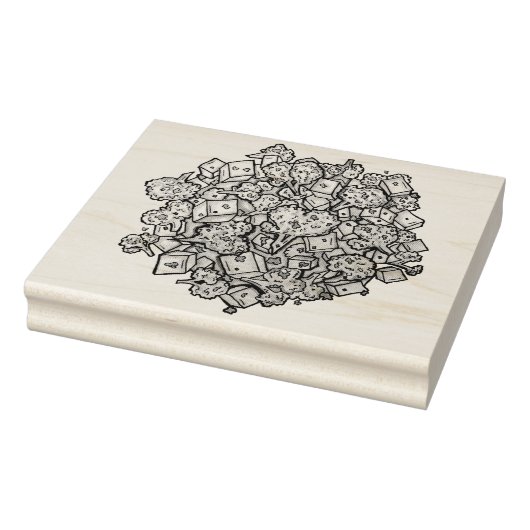 Delicious Aloo Gobi Indian Food Cauliflower Curry Rubberstempel (Stempel)