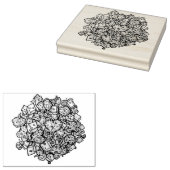 Delicious Aloo Gobi Indian Food Cauliflower Curry Rubberstempel (Gestempeld)