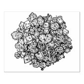 Delicious Aloo Gobi Indian Food Cauliflower Curry Rubberstempel (Afrduk)