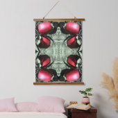 Delicious appels op boom partiële kleur Abstract Hangend Wandkleed (Slaapkamer)