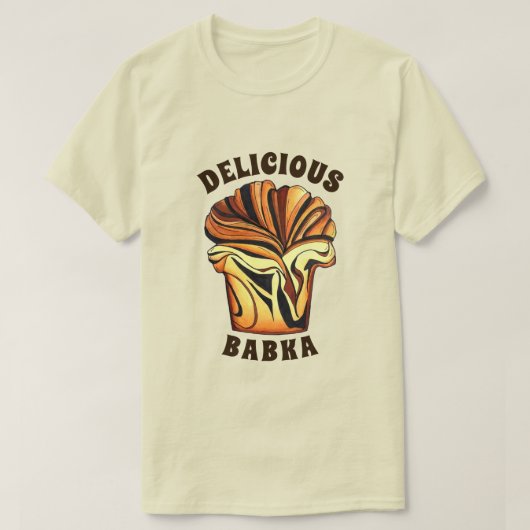 Delicious Babka Chocolate Bread Loaf Jewish Bakery T-shirt (Design voorkant)