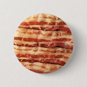 Delicious BACON knop. Ronde Button 5,7 Cm