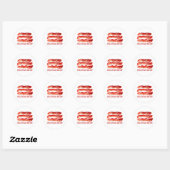 Delicious Bacon Ronde Sticker (Vel)