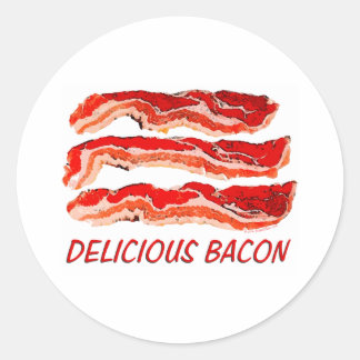 Delicious Bacon Ronde Sticker