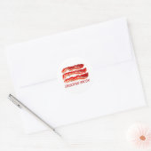 Delicious Bacon Ronde Sticker (Envelop)