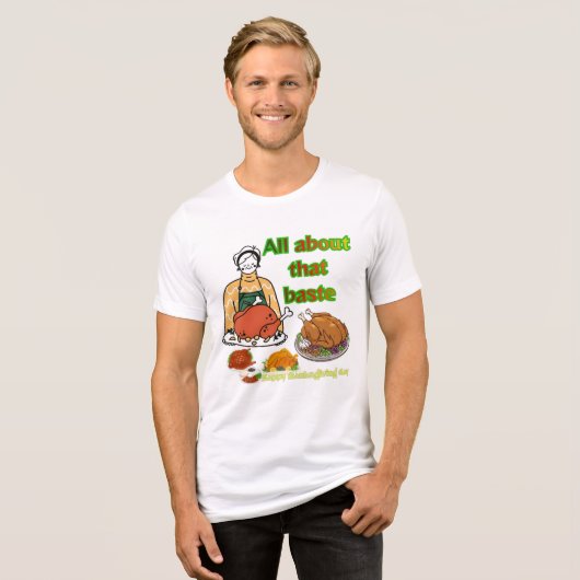 Delicious Baste Tri-Blend Shirt (Voorkant volledig)