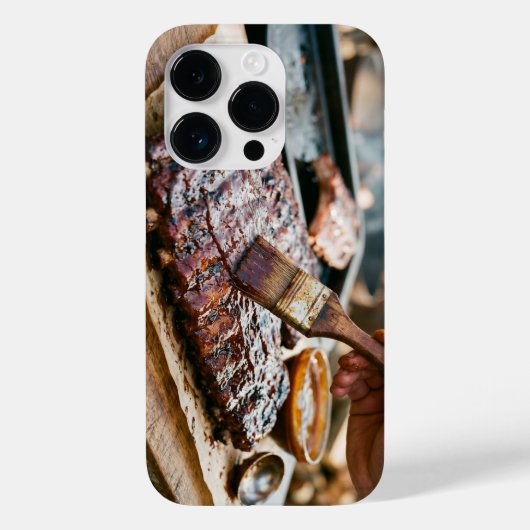 Delicious BBQ Ribs Barbecue iPhone Case (Achterkant)