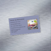 Delicious Blueberry Cupcake met hipped Cream Magnetisch Visitekaartje (Voorbeeld)