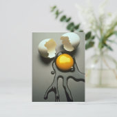 Delicious Broken egg Briefkaart (Staand voorkant)