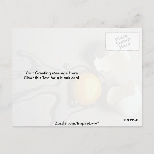 Delicious Broken egg Briefkaart (Achterkant)