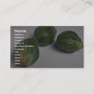 Delicious Brussels sprouts Visitekaartje