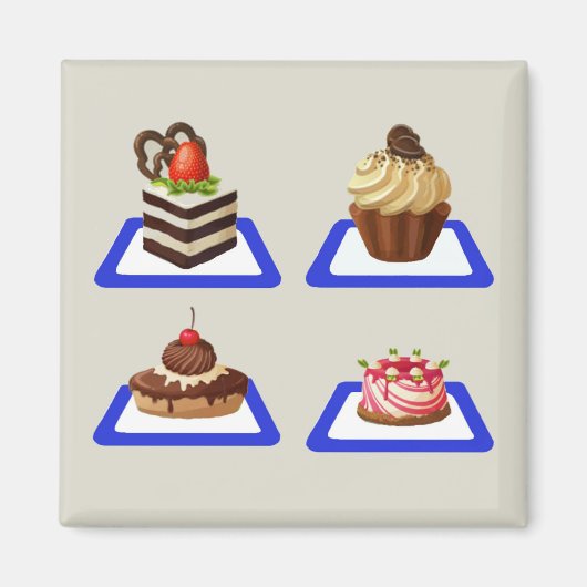 Delicious Cake Stand Magnet (Voorkant)