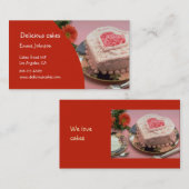 Delicious Cakes Visitekaartje (Voorkant / Achterkant)