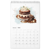 Delicious Cakes Waterverf Oblong Wall Calendar Kalender (Jan 2026)