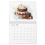 Delicious Cakes Waterverf Wall Calendar Kalender (Jan 2026)