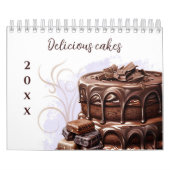 Delicious Cakes Waterverf Wall Calendar Kalender (Hoes)