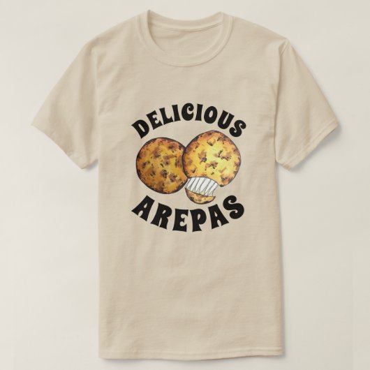 Delicious Cheese Maize Arepas South American Food T-shirt (Design voorkant)