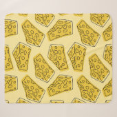 delicious cheese seamless pattern isolated in yell sherpa deken (Voorkant (horizontaal))