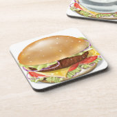 Delicious Cheeseburger Onderzetter (Linkerzijde)