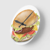 Delicious Cheeseburger Ronde Klok (Hoek)