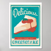 Delicious Cheesecake Poster (Voorkant)