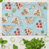 Delicious Cheesy Pizza Pattern Theedoek (Gevouwen)