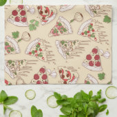 Delicious Cheesy Pizza Pattern Theedoek (Gevouwen)