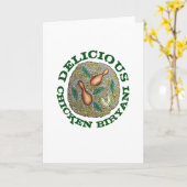 Delicious Chicken Biryani Indian Food Cuisine Kaart (Gele Bloem)