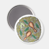 Delicious Chicken Biryani Indian Food Cuisine Magneet (Voorkant / Achterkant)