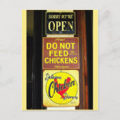 Delicious Chicken Dinners Funny Sign Briefkaart (Voorkant)