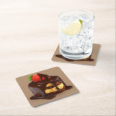 Delicious Chocolade Ice Cream Cake Kartonnen Onderzetters (Insitu)