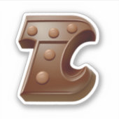 Delicious chocoladebrief T sticker (Voorkant)