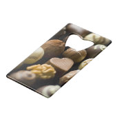 Delicious chocoladepralines creditkaart flessenopener (Achterkant Gekanteld)
