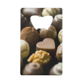 Delicious chocoladepralines creditkaart flessenopener (Achterkant)