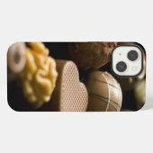 Delicious chocoladepralines iPhone hoesje (Achterkant horizontaal)