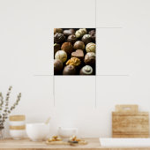 Delicious chocoladepralines poster (Keuken)