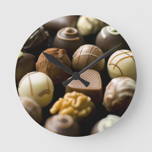 Delicious chocoladepralines ronde klok (Voorkant)