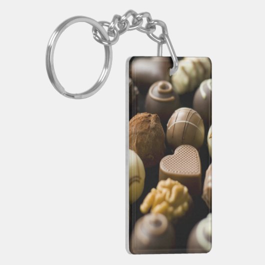 Delicious chocoladepralines sleutelhanger (Voorkant Links)