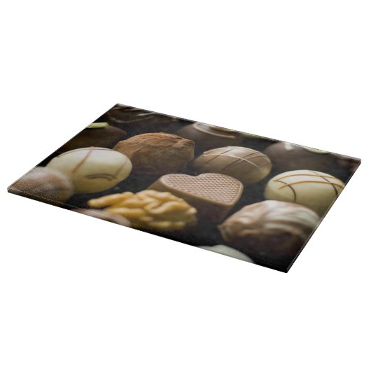 Delicious chocoladepralines snijplank (Hoek)