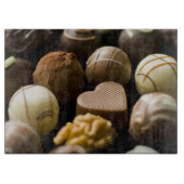 Delicious chocoladepralines snijplank (Voorkant)