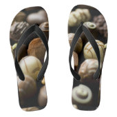Delicious chocoladepralines teenslippers (Voetbed)